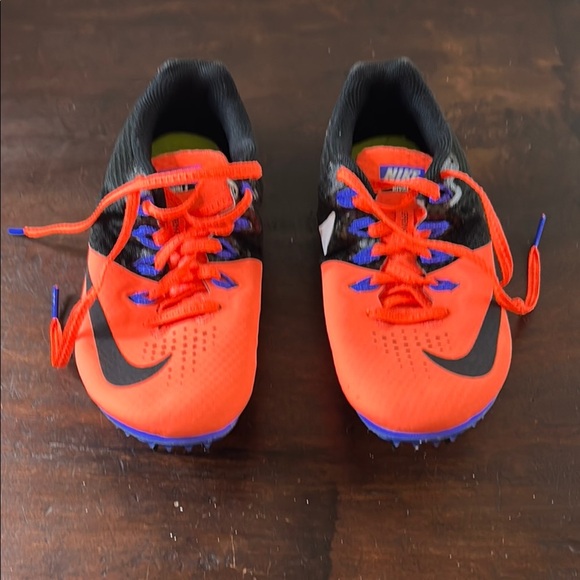 Nike kids Orange and Black Sneakers with Breathable Mesh Sz6 - Picture 6 of 9